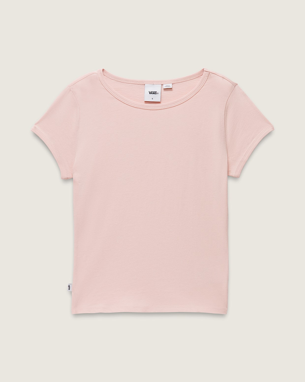 Premium Short Sleeve Baby Tee in Rose Smoke Pink Vans
