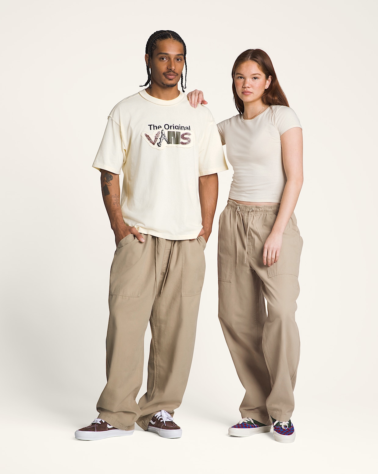 Premium Easy Trouser in Cornstalk Khaki | Vans