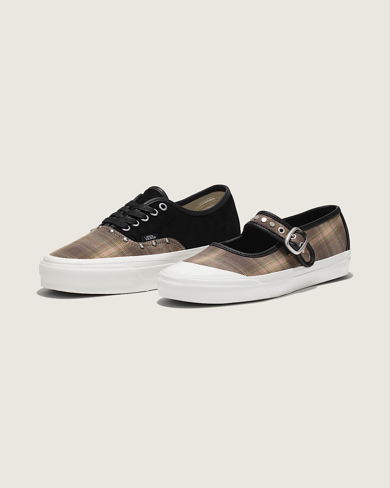Premium Mary Jane Lo Pro in Prep Plaid Olive Green Vans