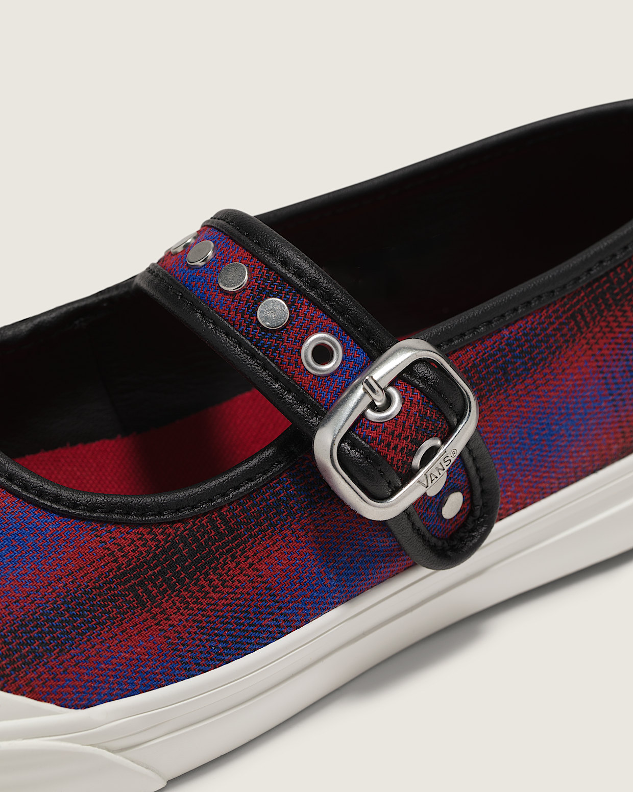 Premium Mary Jane Lo Pro in Prep Plaid Chili Pepper Red Vans