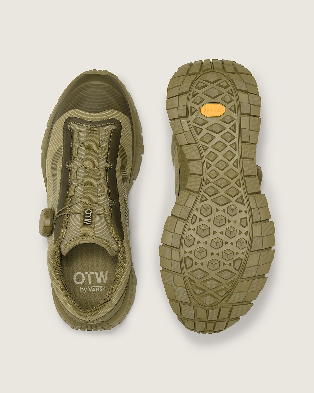 OTW Old Skool 36 Trail Vibram in Olive Green Vans