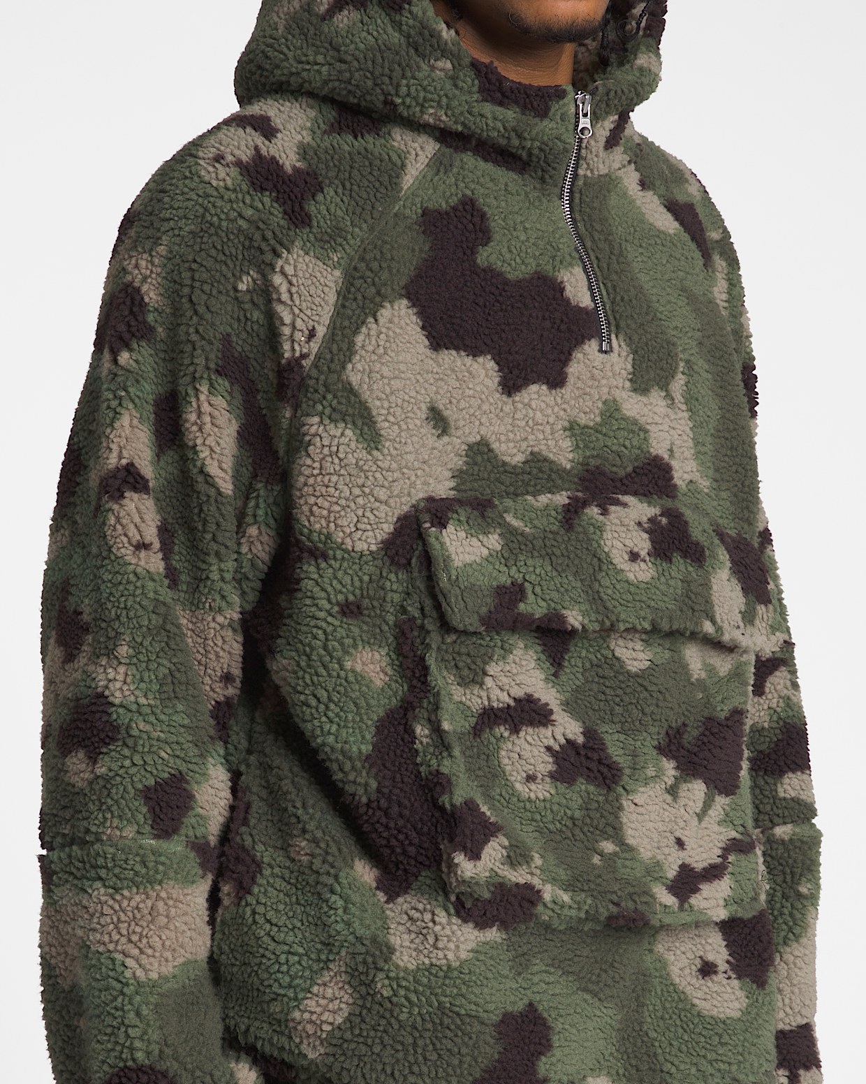 Oversized sherpa sweatshirt hot sale