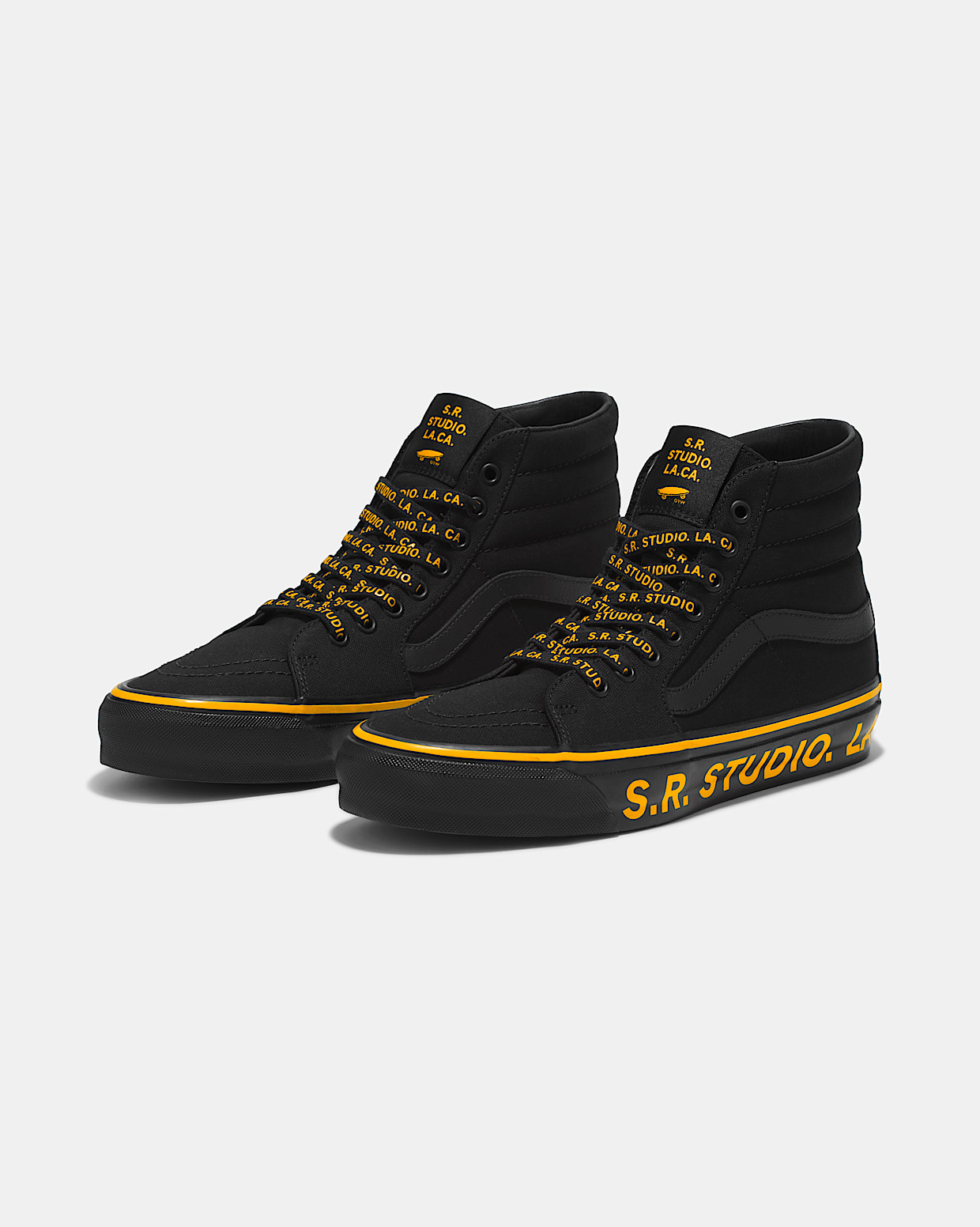 OTW BY VANS X S.R. STUDIO. LA. CA. Sk8 Hi 38 Vibram in Black Orange Vans