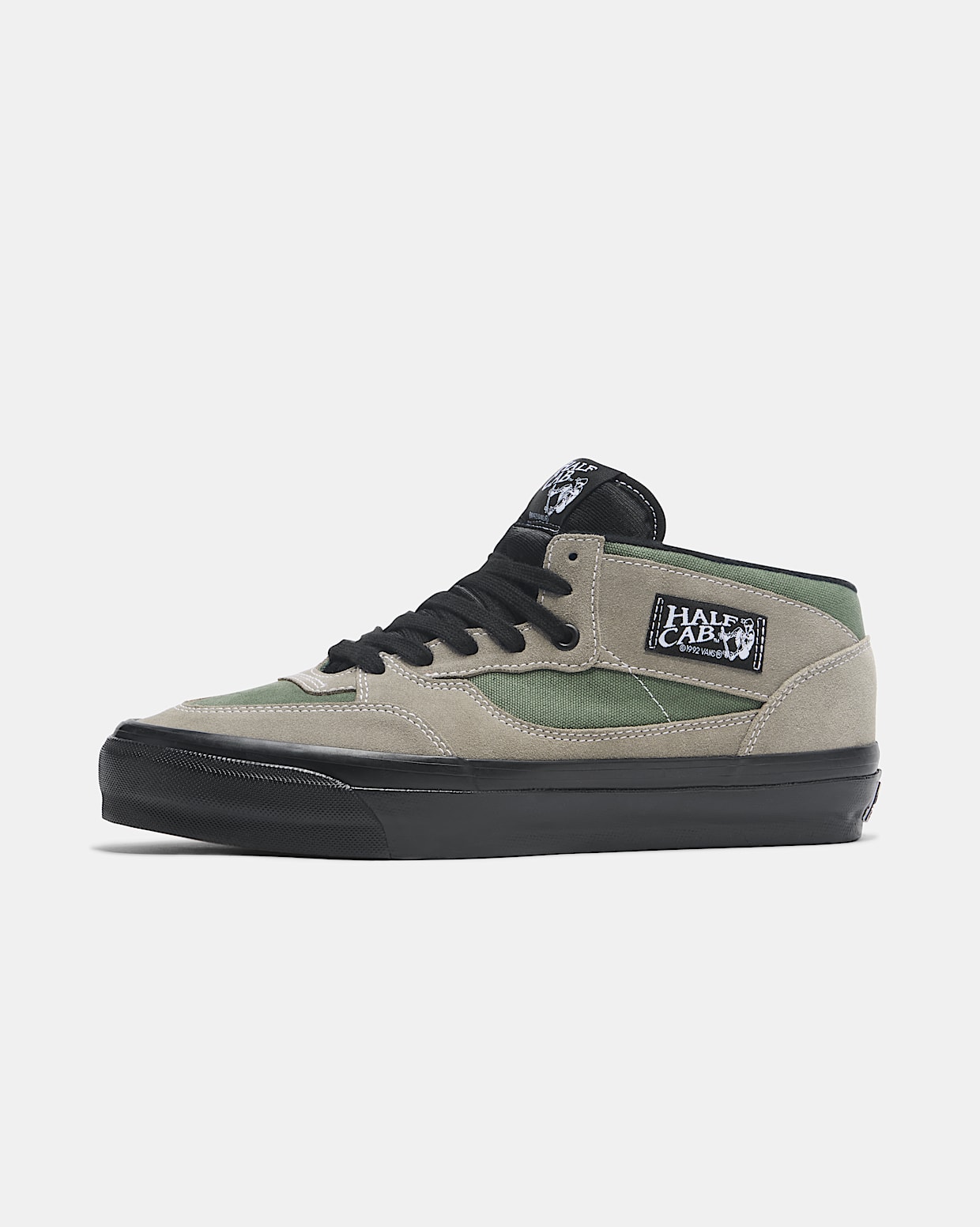 Green half cab vans top