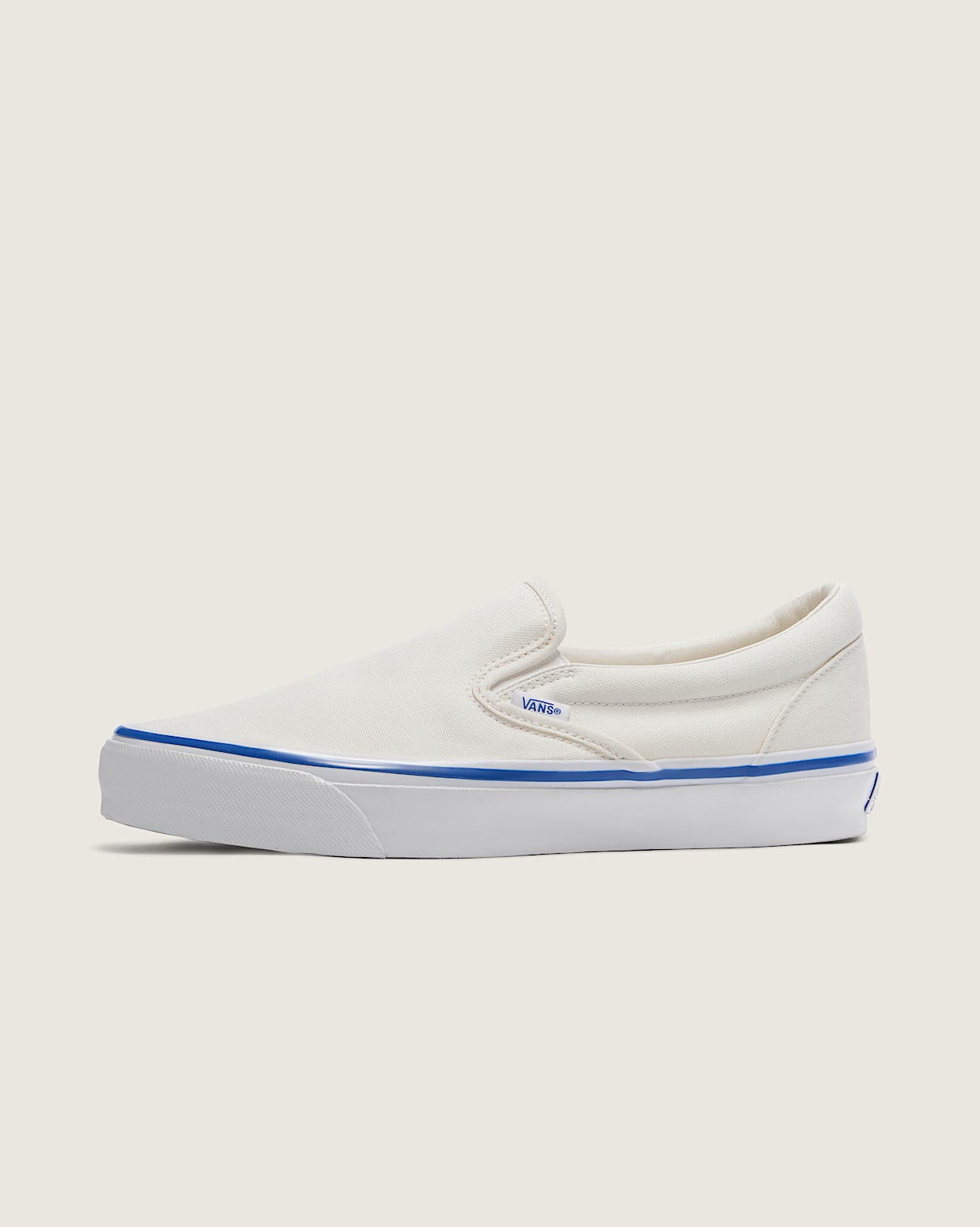 Vans leather slip on mid dx top