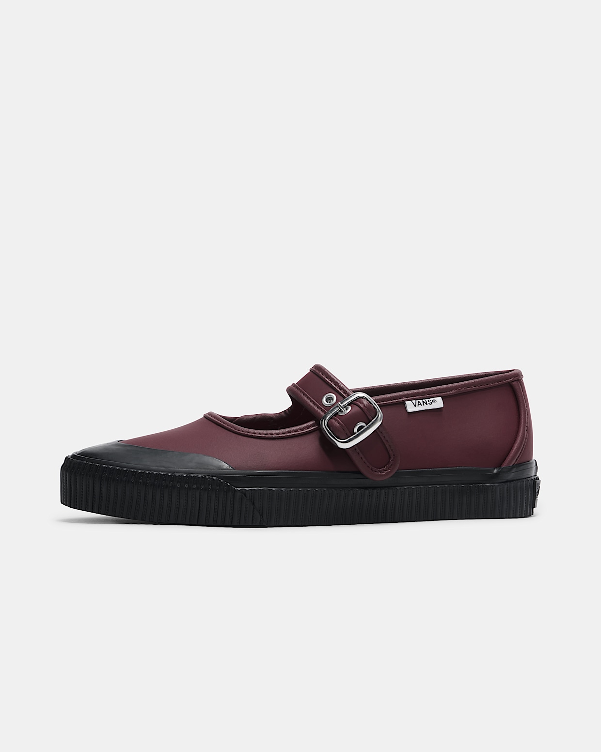 Burgundy vans leather online