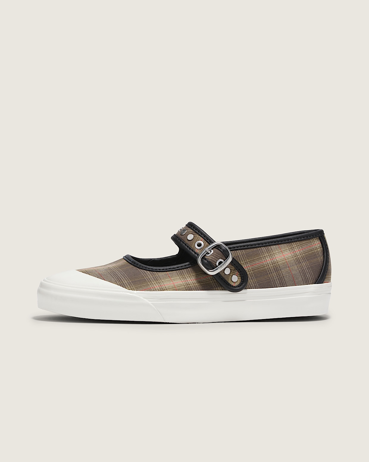 Premium Mary Jane Lo Pro in Prep Plaid Olive Green Vans