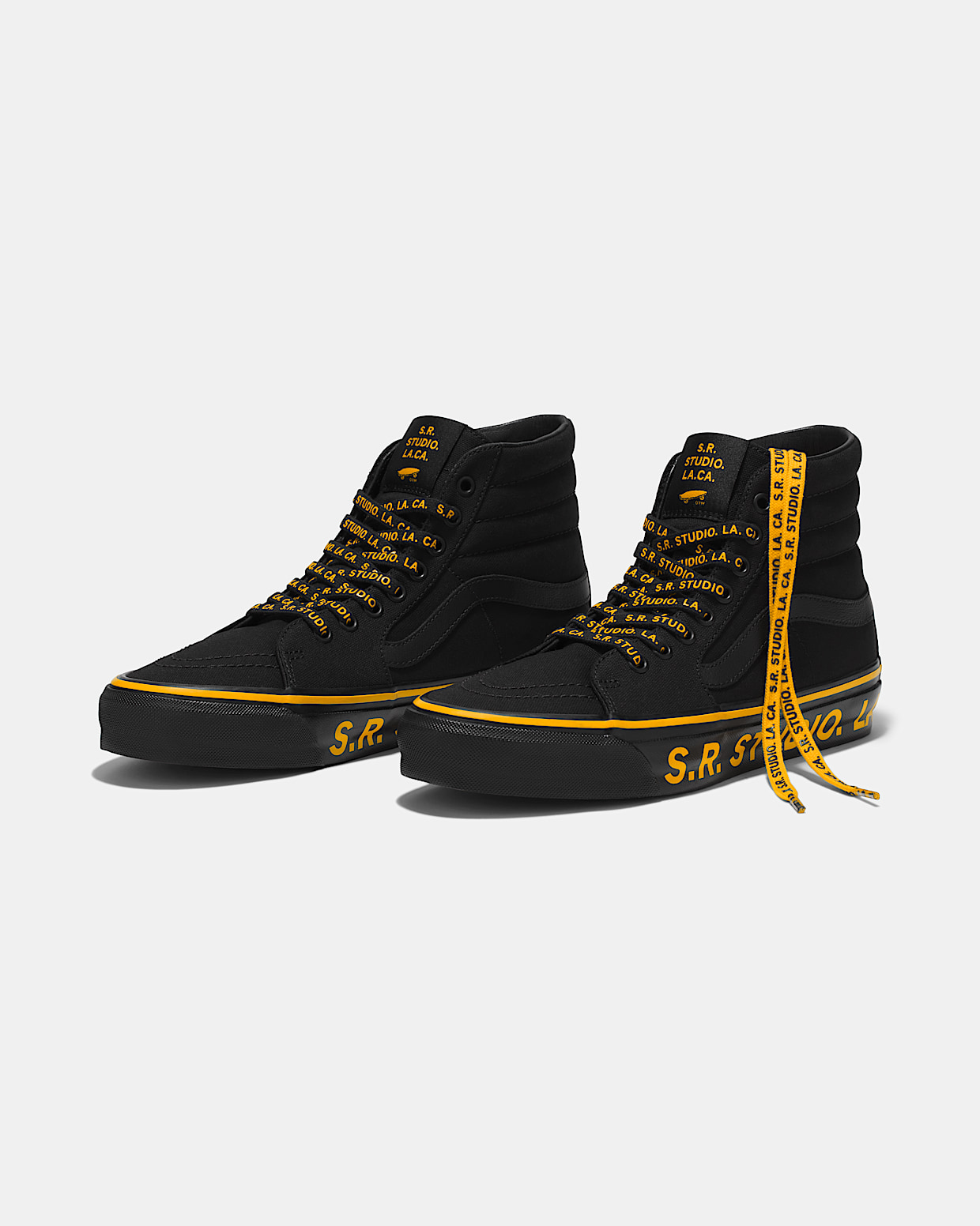 OTW BY VANS X S.R. STUDIO. LA. CA. Sk8 Hi 38 Vibram in Black Orange Vans